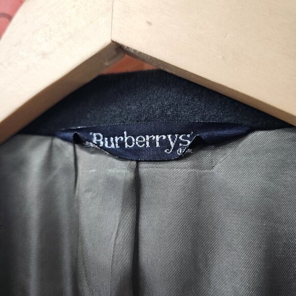 Vintage Burberry 40R Green Solid 2-Button Sport Coat Blazer Jacket P392 - Picture 11 of 11